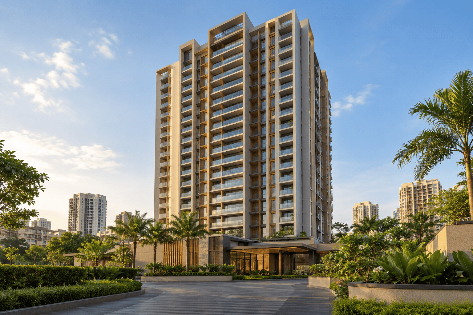 Contemporary residential development in Vikhroli East